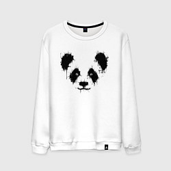 Мужской свитшот Морда панды - кляксы