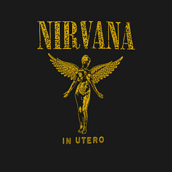 Свитшот хлопковый мужской Nirvana retro, цвет: черный — фото 2