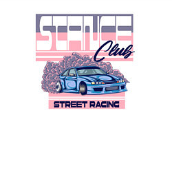 Свитшот хлопковый мужской Street racing, цвет: белый — фото 2