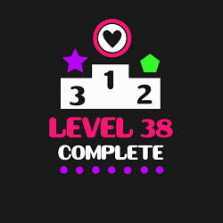 Свитшот хлопковый мужской 38 уровень пройден, цвет: черный — фото 2