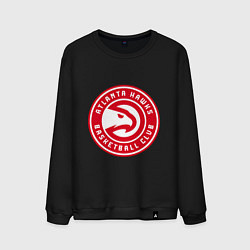 Свитшот хлопковый мужской Атланта Хокс НБА, цвет: черный