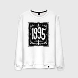 Свитшот хлопковый мужской Готический стиль 1995, цвет: белый