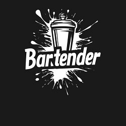 Свитшот хлопковый мужской Бармен коктейльный шейкер, цвет: черный — фото 2