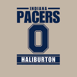 Свитшот хлопковый мужской Pacers - Haliburton, цвет: миндальный — фото 2