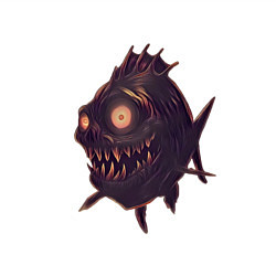 Свитшот хлопковый мужской Рыба монстр, цвет: белый — фото 2