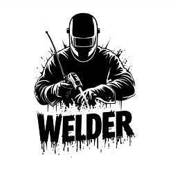 Свитшот хлопковый мужской Газосварщик, цвет: белый — фото 2