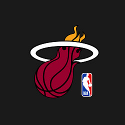 Свитшот хлопковый мужской Майами Хит - команда НБА, цвет: черный — фото 2