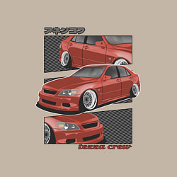 Свитшот хлопковый мужской Toyota Altezza - Lexus IS300 Японский Стиль, цвет: миндальный — фото 2