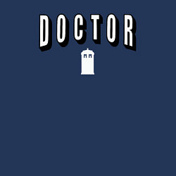 Свитшот хлопковый мужской Doctor tardis, цвет: тёмно-синий — фото 2