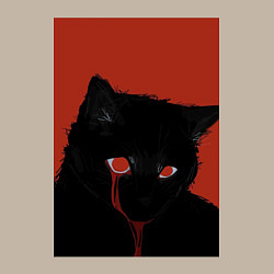 Свитшот хлопковый мужской Blood eyes cat, цвет: миндальный — фото 2