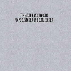 Свитшот хлопковый мужской Отчислен из школы волшебства, цвет: меланж — фото 2