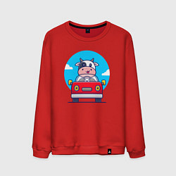 Мужской свитшот Коровка водитель