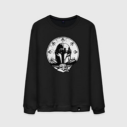 Свитшот хлопковый мужской The Mandalorian, цвет: черный