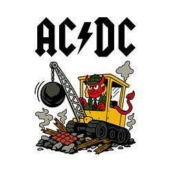 Свитшот хлопковый мужской ACDC Ballbreaker World Tour, цвет: белый — фото 2