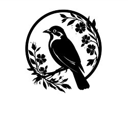 Свитшот хлопковый мужской Кукушка в цветах, цвет: белый — фото 2