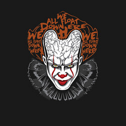 Свитшот хлопковый мужской Пеннивайз - мы все здесь плаваем, цвет: черный — фото 2