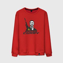 Свитшот хлопковый мужской Снайпер Карри, цвет: красный