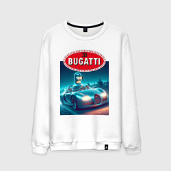 Мужской свитшот Бендер на Бугатти