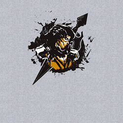 Свитшот хлопковый мужской Боец Скорпион, цвет: меланж — фото 2