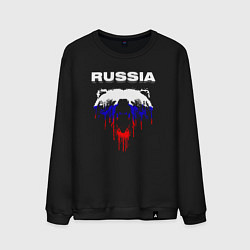 Свитшот хлопковый мужской Bear Russia, цвет: черный