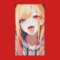 Свитшот хлопковый мужской Марин Китагава - кукла, цвет: красный — фото 2