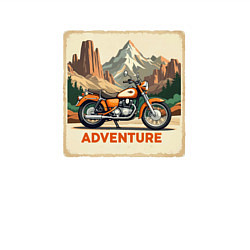 Свитшот хлопковый мужской Закатное солнцу в горах, цвет: белый — фото 2