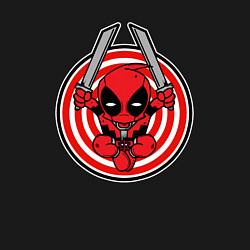 Свитшот хлопковый мужской Дэдпул с мечами, цвет: черный — фото 2