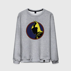 Свитшот хлопковый мужской Ночь Бэтмена, цвет: меланж