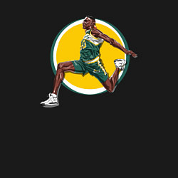 Свитшот хлопковый мужской Шон Кемп, цвет: черный — фото 2