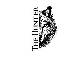 Свитшот хлопковый мужской Волк охотник, цвет: белый — фото 2