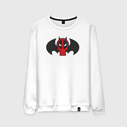 Свитшот хлопковый мужской Batman Deadpool, цвет: белый