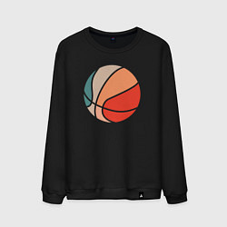 Свитшот хлопковый мужской Basket color, цвет: черный