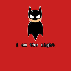 Свитшот хлопковый мужской Я и есть ночь, цвет: красный — фото 2