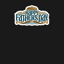 Свитшот хлопковый мужской Happy fathers day, цвет: черный — фото 2