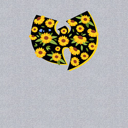 Свитшот хлопковый мужской Wu-Tang flowers, цвет: меланж — фото 2