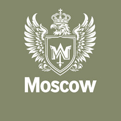 Свитшот хлопковый мужской Москва орел в короне с буквой М, цвет: авокадо — фото 2