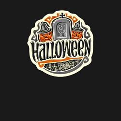 Свитшот хлопковый мужской 31 октября - хэллоуин, цвет: черный — фото 2