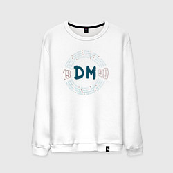 Свитшот хлопковый мужской Depeche Mode - World Violation tour back, цвет: белый