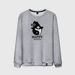 Мужской свитшот Счастливого Хэллоуина и гармонии