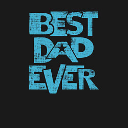 Свитшот хлопковый мужской Лучший папаня, цвет: черный — фото 2