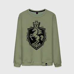 Мужской свитшот Герб с конем и башней