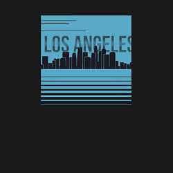 Свитшот хлопковый мужской Los Angeles city, цвет: черный — фото 2