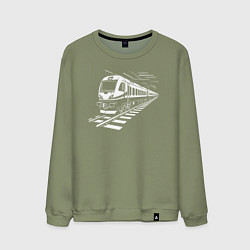 Мужской свитшот Скоростной поезд