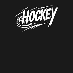 Свитшот хлопковый мужской Хоккей с шайбой, цвет: черный — фото 2