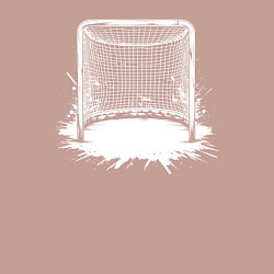 Свитшот хлопковый мужской Хоккейная рамка, цвет: пыльно-розовый — фото 2