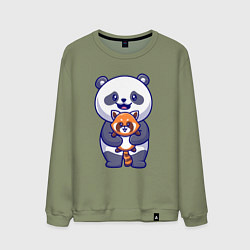 Мужской свитшот Две панды