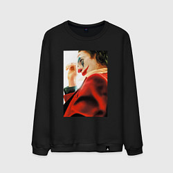 Свитшот хлопковый мужской Джокер - Хоакин Феникс, цвет: черный
