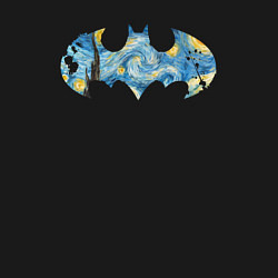 Свитшот хлопковый мужской Batman Van Gogh, цвет: черный — фото 2