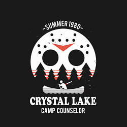 Свитшот хлопковый мужской Crystal lake camp, цвет: черный — фото 2