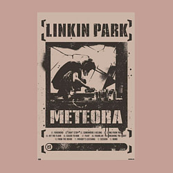 Свитшот хлопковый мужской Linkin Park постер, цвет: пыльно-розовый — фото 2